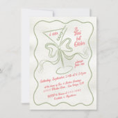 ティニは古いマルティニボウファンキー誕生日 招待状 (正面)