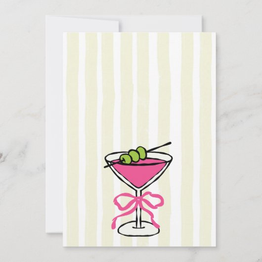 ティニは少し古い手描きのレトロな誕生日パーティー 招待状 (裏面)