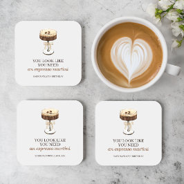 ティニは少し年上のエスプレッソ・マルティニ党の好意 コースター