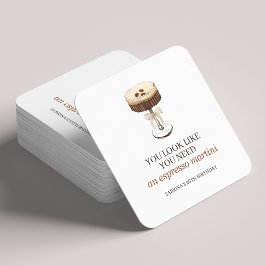 ティニは少し年上のエスプレッソ・マルティニ党の好意 スクエアペーパーコースター