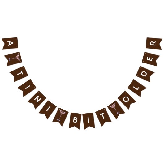 ティニは少し年上のチョコレートマルティニの誕生日パーティー バンティングフラッグ (全)