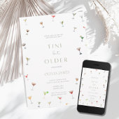 ティニは少し年上のマルティニのオリーブの誕生日 招待状