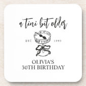 ティニは少し年上のマルティニの誕生日パーティーの好意 コースター (正面)