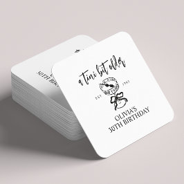 ティニは少し年上のマルティニの誕生日パーティーの好意 スクエアペーパーコースター