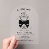 ティニは少し年上のマルティニの誕生日パーティー アクリル招待状 (インサイチュ (ポータブル))