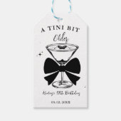 ティニは少し年上のマルティニの誕生日パーティー ギフトタグ (正面)