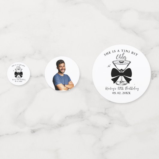 ティニは少し年上のマルティニの誕生日パーティー コンフェッティ (裏面)