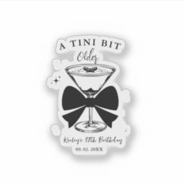 ティニは少し年上のマルティニの誕生日パーティー シール