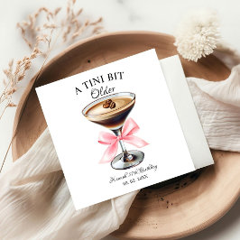 ティニは少し年上のマルティニの誕生日パーティー スタンダードカクテルナプキン