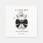 ティニは少し年上のマルティニの誕生日パーティー スタンダードカクテルナプキン (正面)