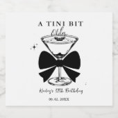 ティニは少し年上のマルティニの誕生日パーティー スパークリングワインラベル (シングルラベル)