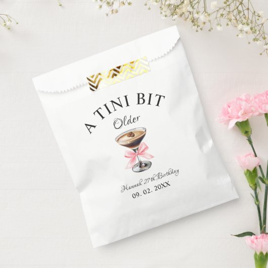 ティニは少し年上のマルティニの誕生日パーティー フェイバーバッグ (封をした状態)