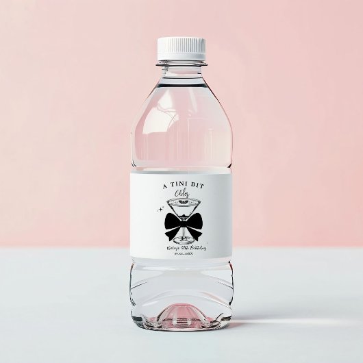 ティニは少し年上のマルティニの誕生日パーティー ペットボトルラベル