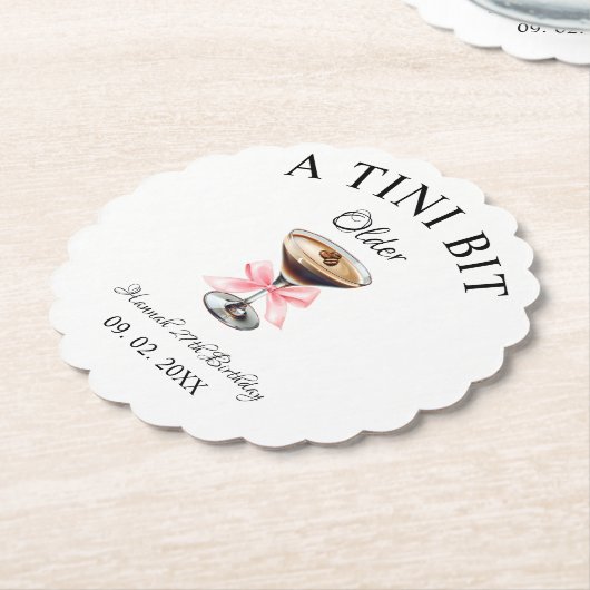 ティニは少し年上のマルティニの誕生日パーティー ペーパーコースター (アングル)