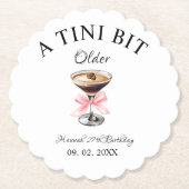 ティニは少し年上のマルティニの誕生日パーティー ペーパーコースター (正面)