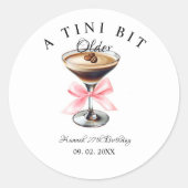 ティニは少し年上のマルティニの誕生日パーティー ラウンドシール (正面)