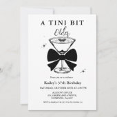 ティニは少し年上のマルティニの誕生日パーティー 招待状 (正面)