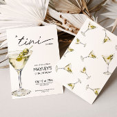 ティニは少し年上の汚いマティーニ誕生日 招待状