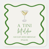ティニは少し年上の汚いマルティニの誕生日パーティー スクエアシール (正面)