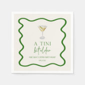 ティニは少し年上の汚いマルティニの誕生日パーティー スタンダードカクテルナプキン (正面)