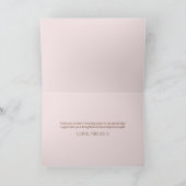 ティニは少し年上の表現式マルティニ誕生日パーティー サンキューカード (内部)