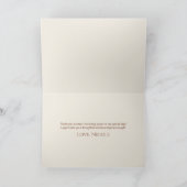 ティニは少し年上の表現式マルティニ誕生日パーティー サンキューカード (内部)