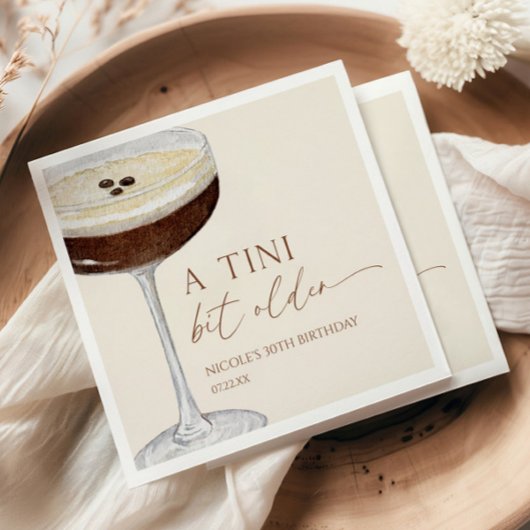 ティニは少し年上の表現式マルティニ誕生日パーティー スタンダードカクテルナプキン