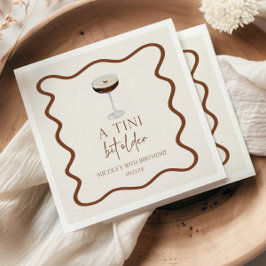 ティニは少し年上の表現式マルティニ誕生日パーティー スタンダードカクテルナプキン