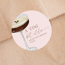 ティニは少し年上の表現式マルティニ誕生日パーティー ラウンドシール