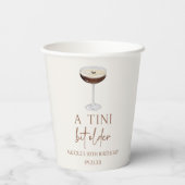 ティニは少し年上の表現式マルティニ誕生日パーティー 紙コップ (裏面)