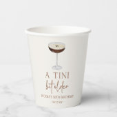 ティニは少し年上の表現式マルティニ誕生日パーティー 紙コップ (正面)
