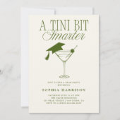 ティニは少頭が切れるし緑の卒業 招待状 (正面)