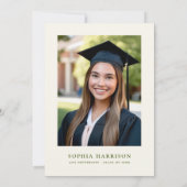 ティニは少頭が切れるし緑の卒業 招待状 (裏面)