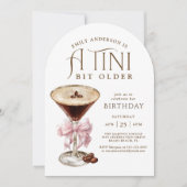 ティニは彼女のためにエスプレッソMartini誕生日をビット 招待状 (正面)