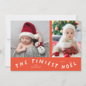 ティニエストノエルレトロレッドホリディバースデーアナウンス シーズンカード (正面)