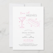 ティニスとウェニーヴィンテージブライダルシャワー 招待状 (正面)
