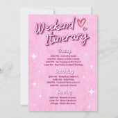 ティニビットの花嫁の週末イデア 招待状 (裏面)