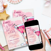 ティニビットより古いピンクマルティニカクテル誕生日 招待状