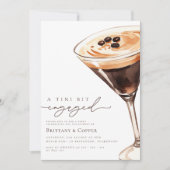ティニビットエスプレッソ婚約したマルティニ婚約パーティ 招待状 (正面)