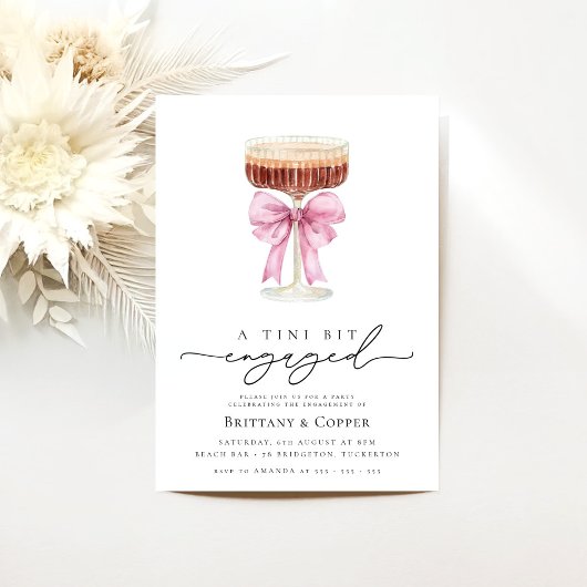 ティニビットエスプレッソ婚約したマルティニ婚約パーティ 招待状