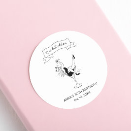 ティニビットオールドエスプレッソマティーニ誕生日 ラウンドシール