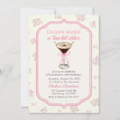 ティニビットオールドエスプレッソマルティニコケット誕生日 招待状 (正面)