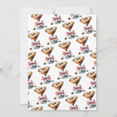 ティニビットオールドエスプレッソマルティニピンクボウ誕生日 招待状 (裏面)