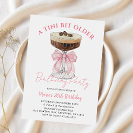 ティニビットオールドシックエスプレッソマティーニ誕生日 招待状