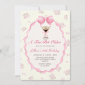 ティニビットオールドシックマルティニコケット誕生日 招待状 (正面)