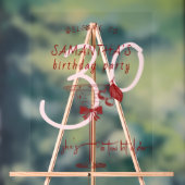 ティニビットオールドボウさくらんぼマルチニ誕生日歓迎 アクリルサイン (ニュートラル)