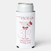 ティニビットオールドボウさくらんぼマルチニ誕生日歓迎 スリム缶クーラー (Seltzer正面)