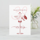 ティニビットオールドボーモダンさくらんぼマルチニ誕生日 サンキューカード (スタンド正面)