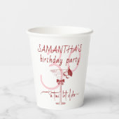 ティニビットオールドボーモダンさくらんぼマルチニ誕生日 紙コップ (裏面)