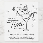 ティニビットオールドマお洒落ルティニ誕生日 ワインラベル (シングルラベル)